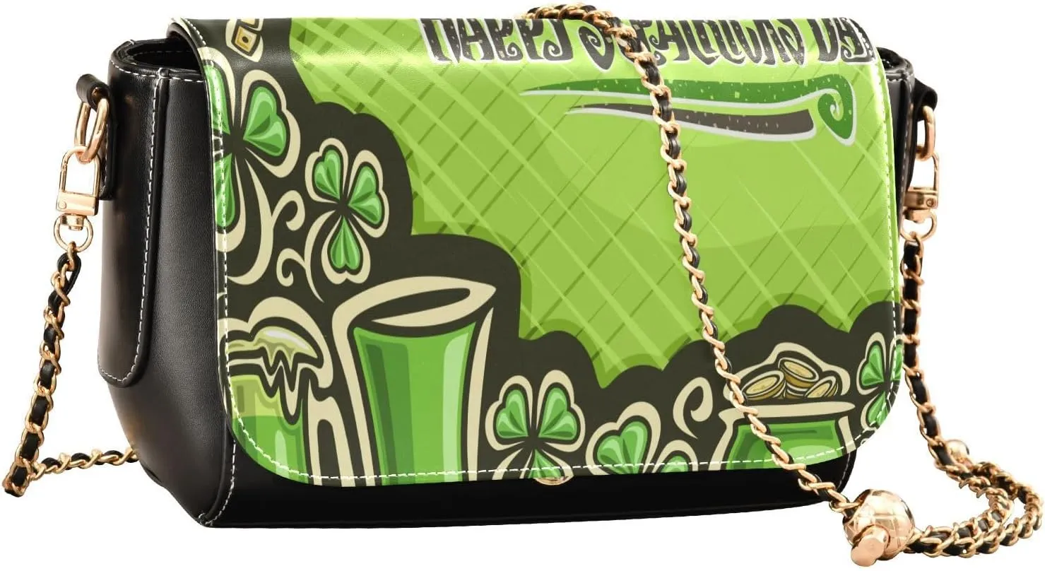 Crossbody Bags for Women Trendy Women's Black Shoulder Bag Small PU Leather Flap Cross Body Bag Handbags