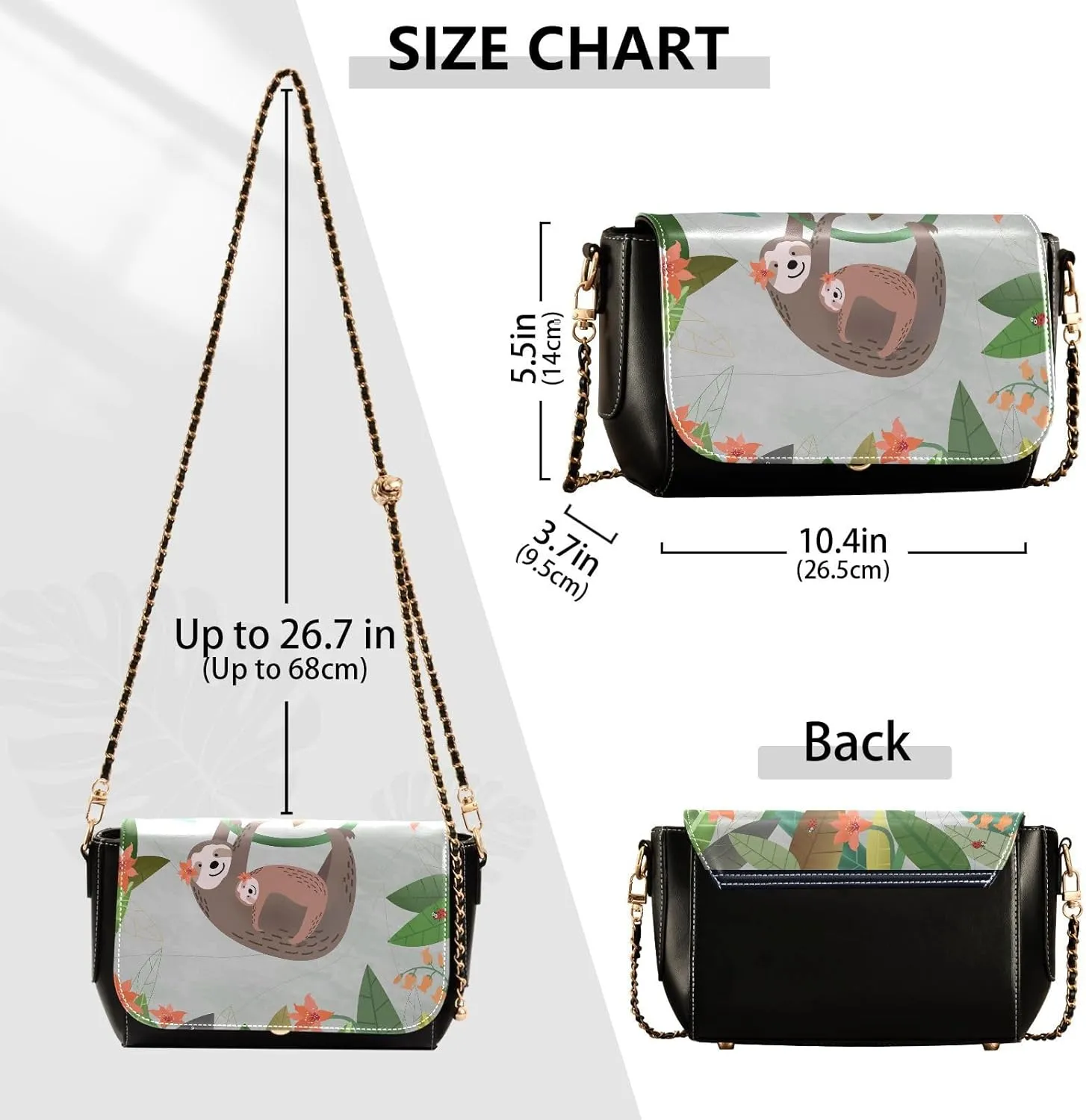 Crossbody Bags for Women Trendy Women's Black Shoulder Bag Small PU Leather Flap Cross Body Bag Handbags