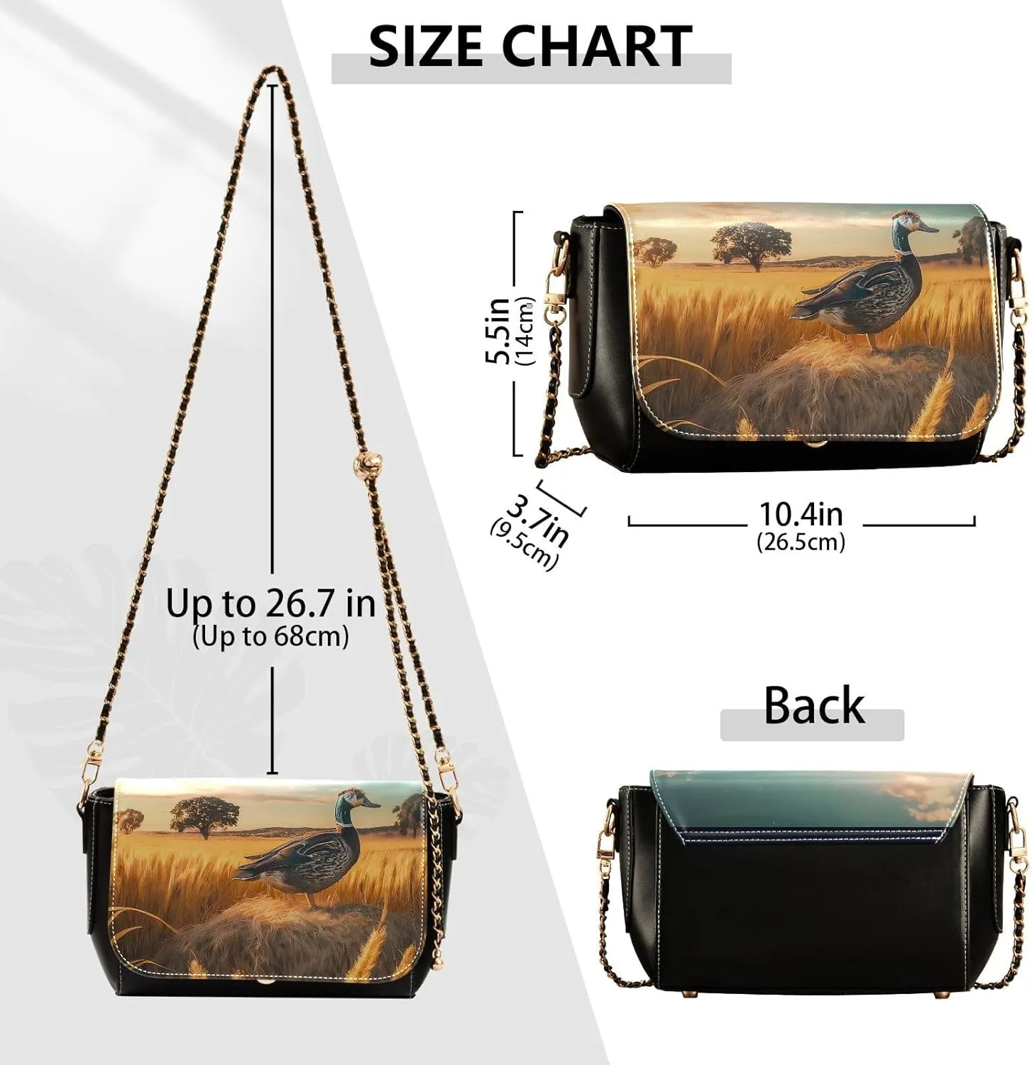 Crossbody Bags for Women Trendy Women's Black Shoulder Bag Small PU Leather Flap Cross Body Bag Handbags
