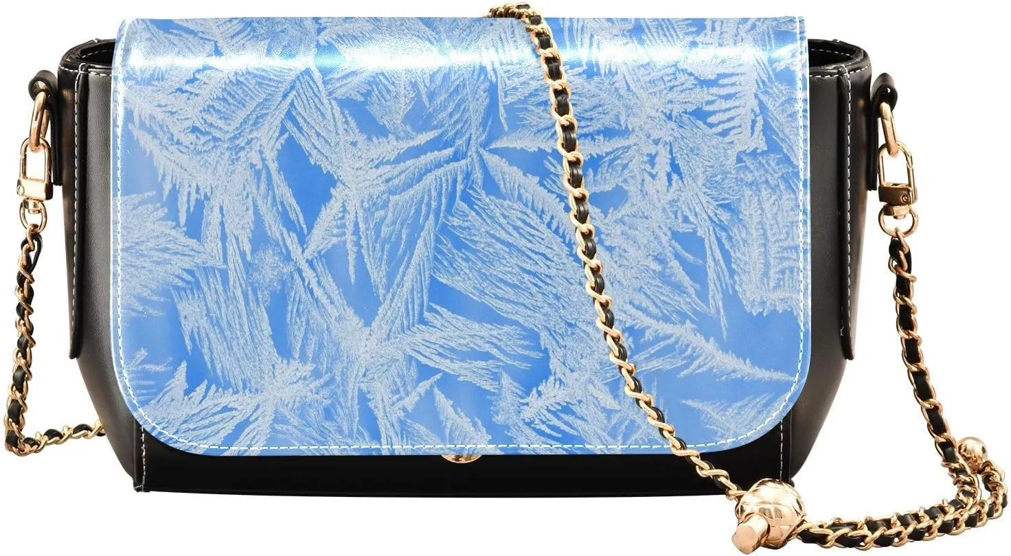 Crossbody Bags for Women Trendy Women's Black Shoulder Bag Small PU Leather Flap Cross Body Bag Handbags