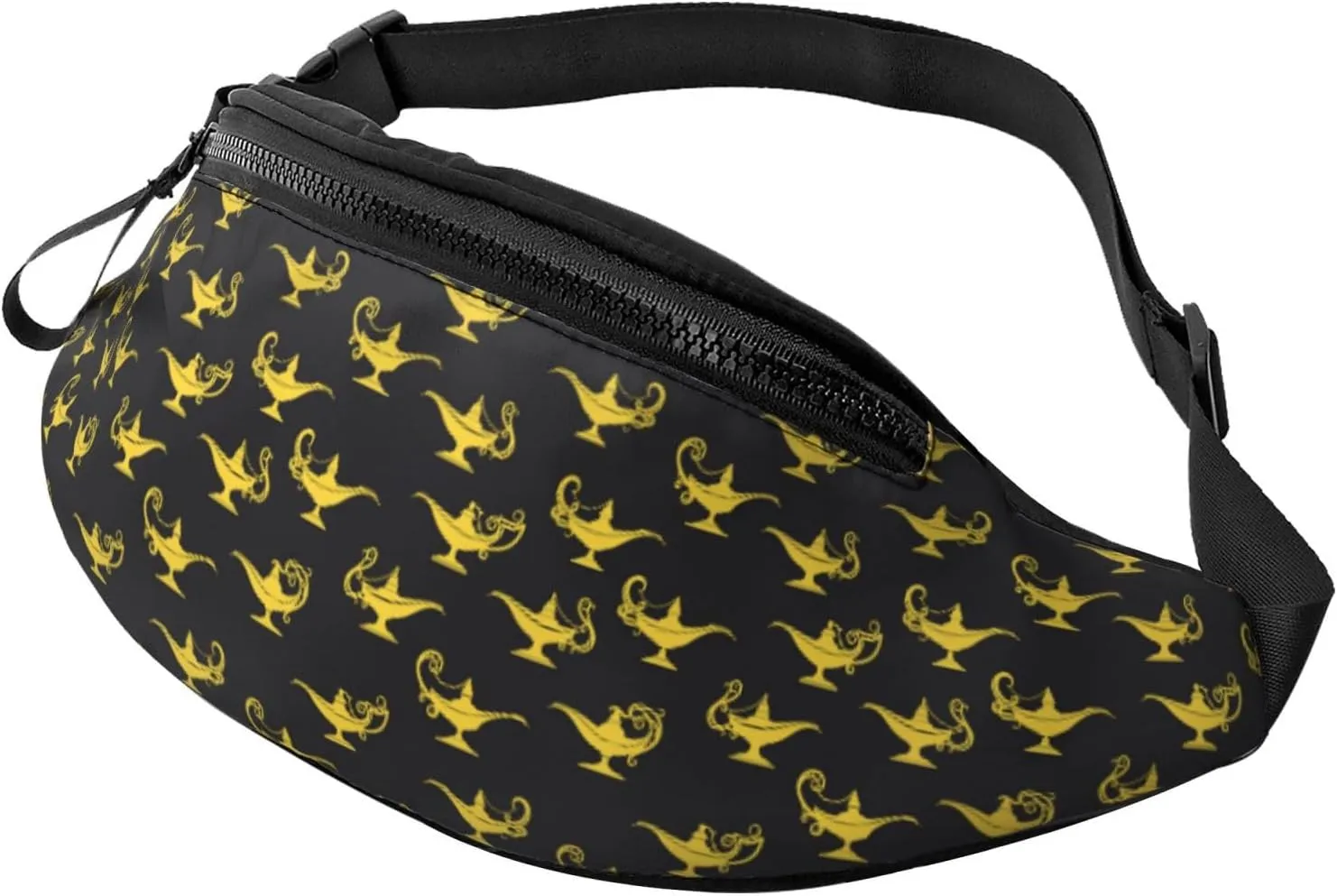 Crossbody Fanny Packs for Women Men - lamp Pattern yellow Running Belt Bag Travel Waist Bag for Women Men