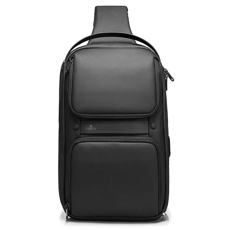 Crossbody Sling Bag with USB Charging, Anti-Theft Design | 8.5L | Black