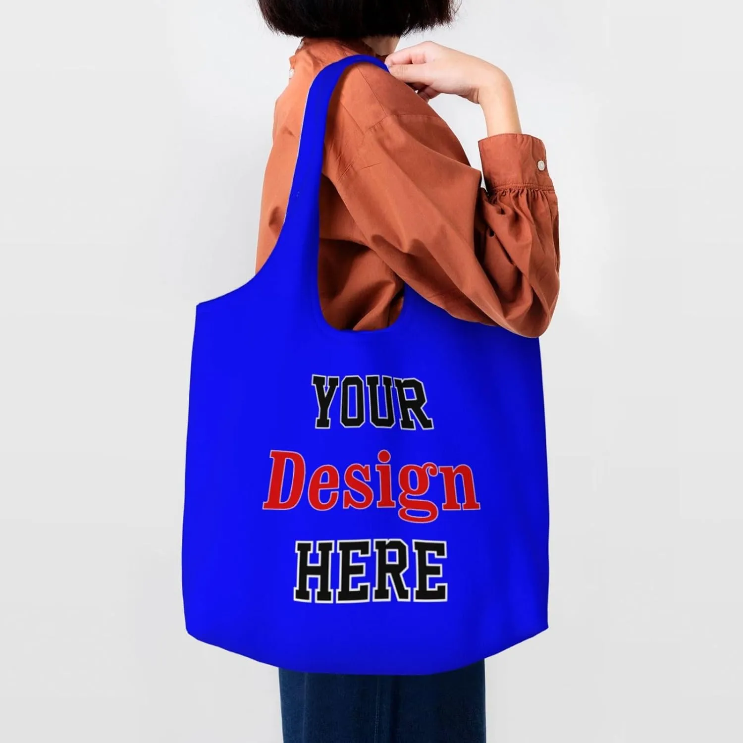 Custom Canvas Tote Bag Personalized Tote Bag For Women Men Custom Bags With Your Logo Image Text Name Customized Gifts