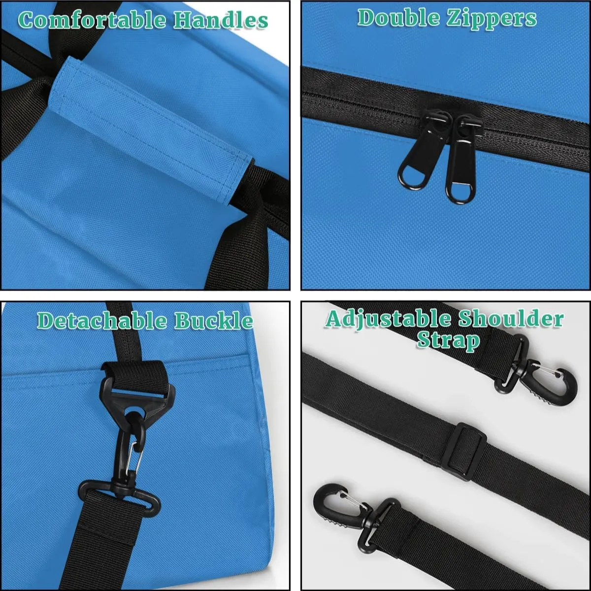 Custom Cheer Duffel Bags, Personalized Cheerleader Sport Bag with Name, Customized Gymnastics Dance Travel Bag Overnight Weekender Bags, Blue