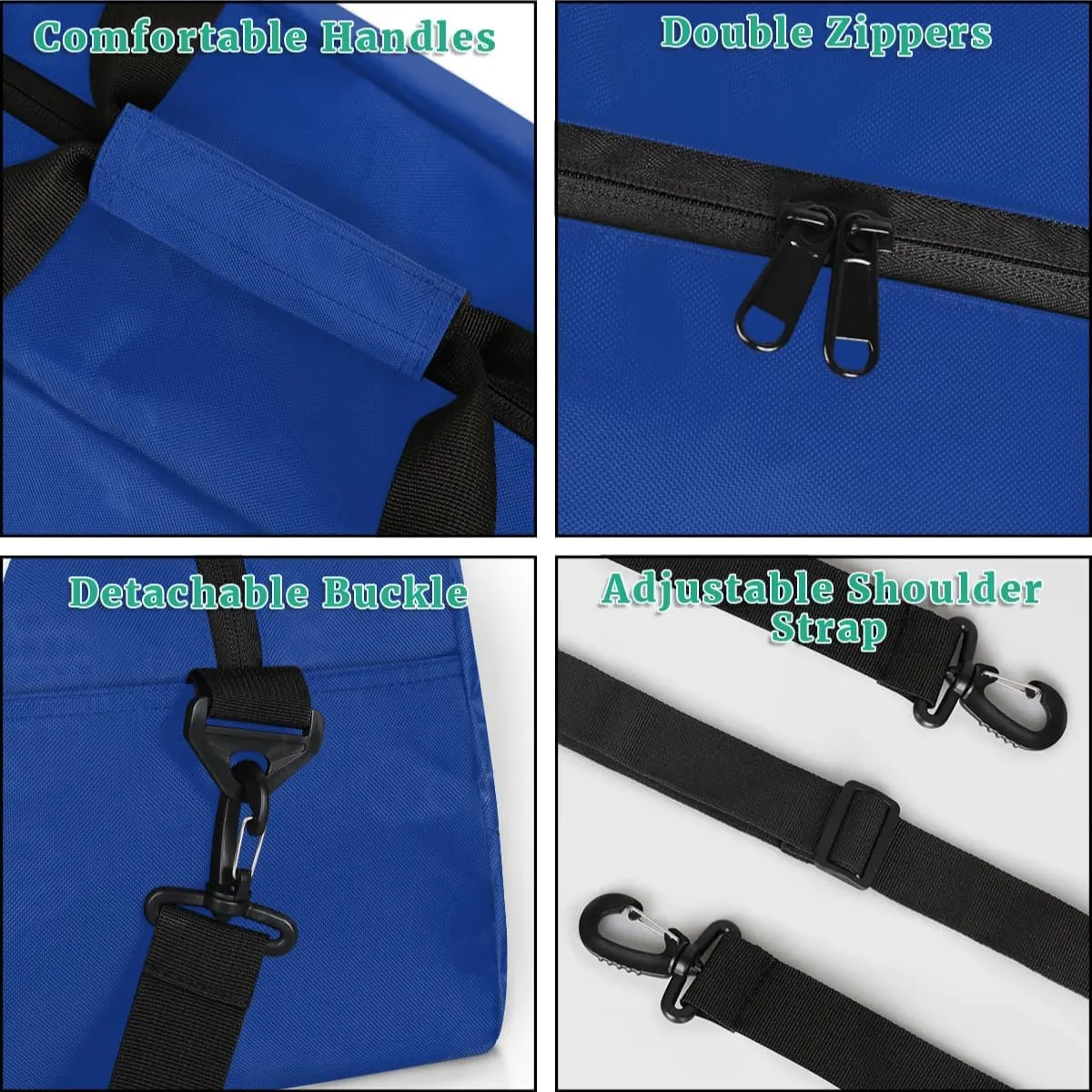 Custom Cheer Duffel Bags, Personalized Cheerleader Sport Bag with Name, Customized Gymnastics Dance Travel Bag Overnight Weekender Bags, Cobalt Blue