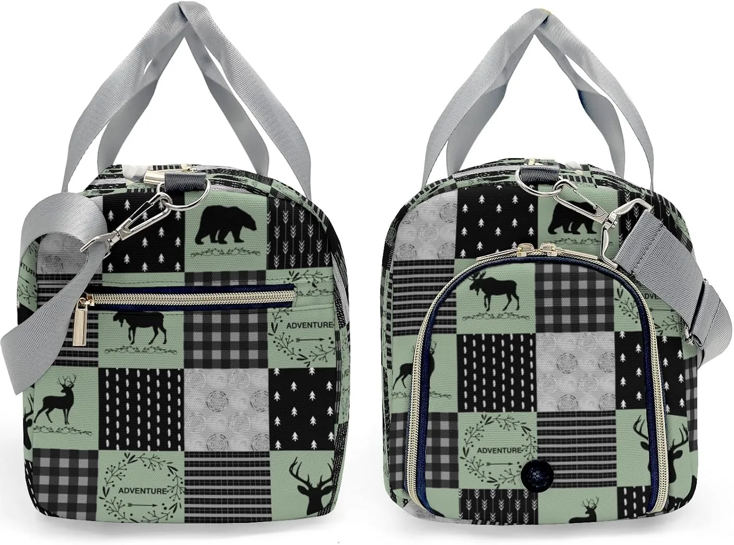 Custom Duffel Bag Adventure Wild One Deer Bear Adventure Awaits: Best Travel Bags for Hiking and Sports