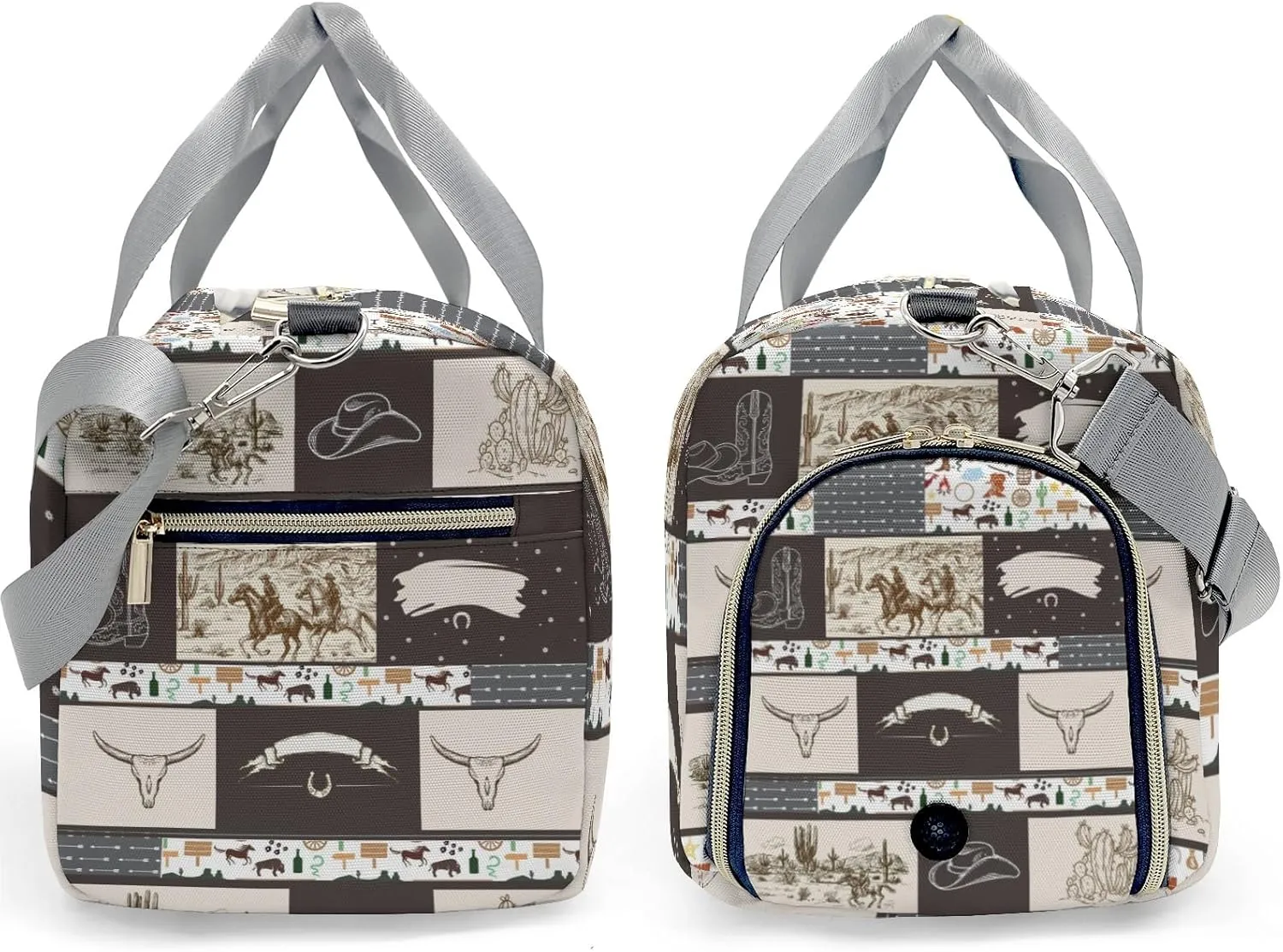 Custom Duffel Bag Western Vintage Cowboy Life Adventure Awaits: Best Travel Bags for Hiking and Sports