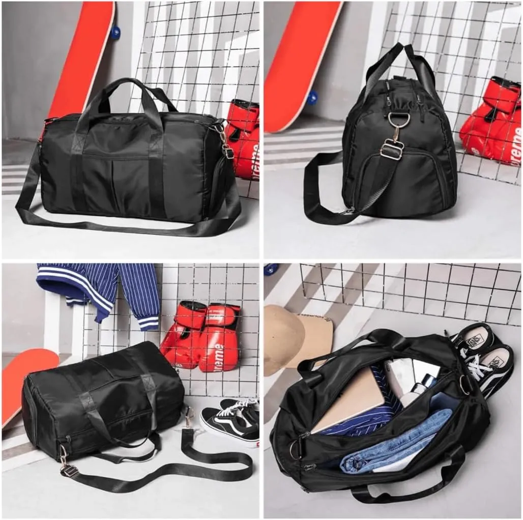 Custom Gym Bag - Durable & Stylish Personalized Duffle for Men & Women (Black)