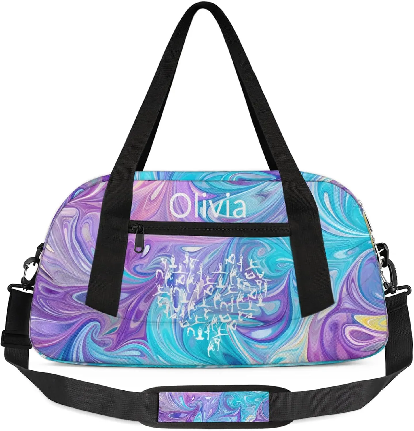 Custom Gymnastics Duffel Bag Personalized Name Dance Ballet Bags Waterproof Customized