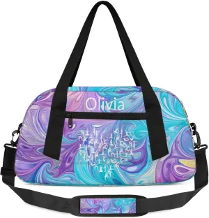Custom Gymnastics Duffel Bag Personalized Name Dance Ballet Bags Waterproof Customized