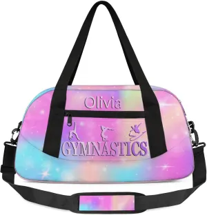 Custom Gymnastics Duffel Bag Personalized Name Dance Ballet Bags Waterproof Customized