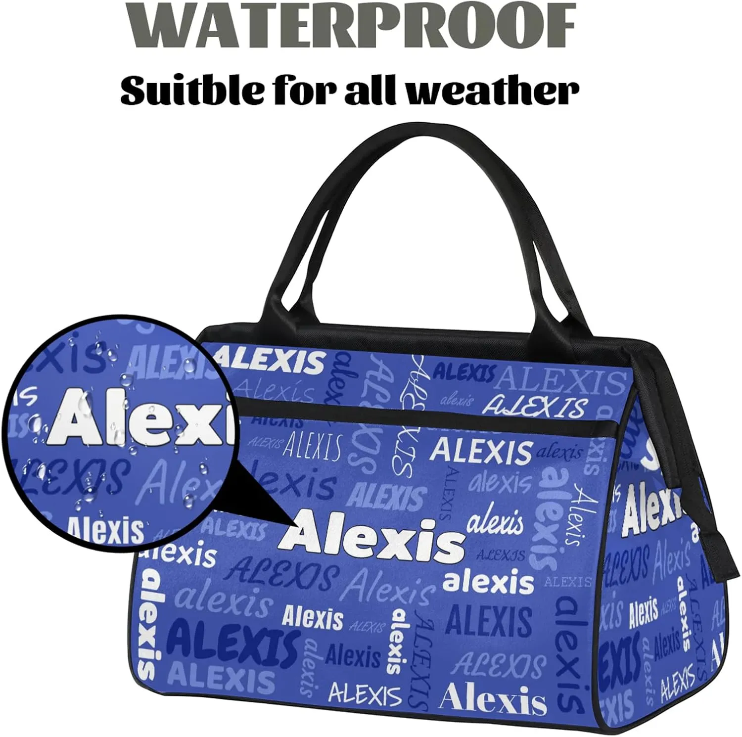 Custom Gymnastics Duffel Bag Personalized Name Dance Ballet Bags Waterproof