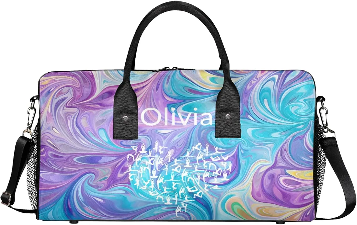 Custom Gymnastics Duffel Bag Personalized Name Dance Ballet Bags Waterproof