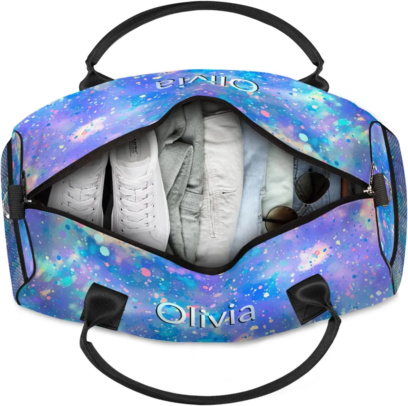 Custom Gymnastics Duffel Bag Personalized Name Dance Ballet Bags Waterproof