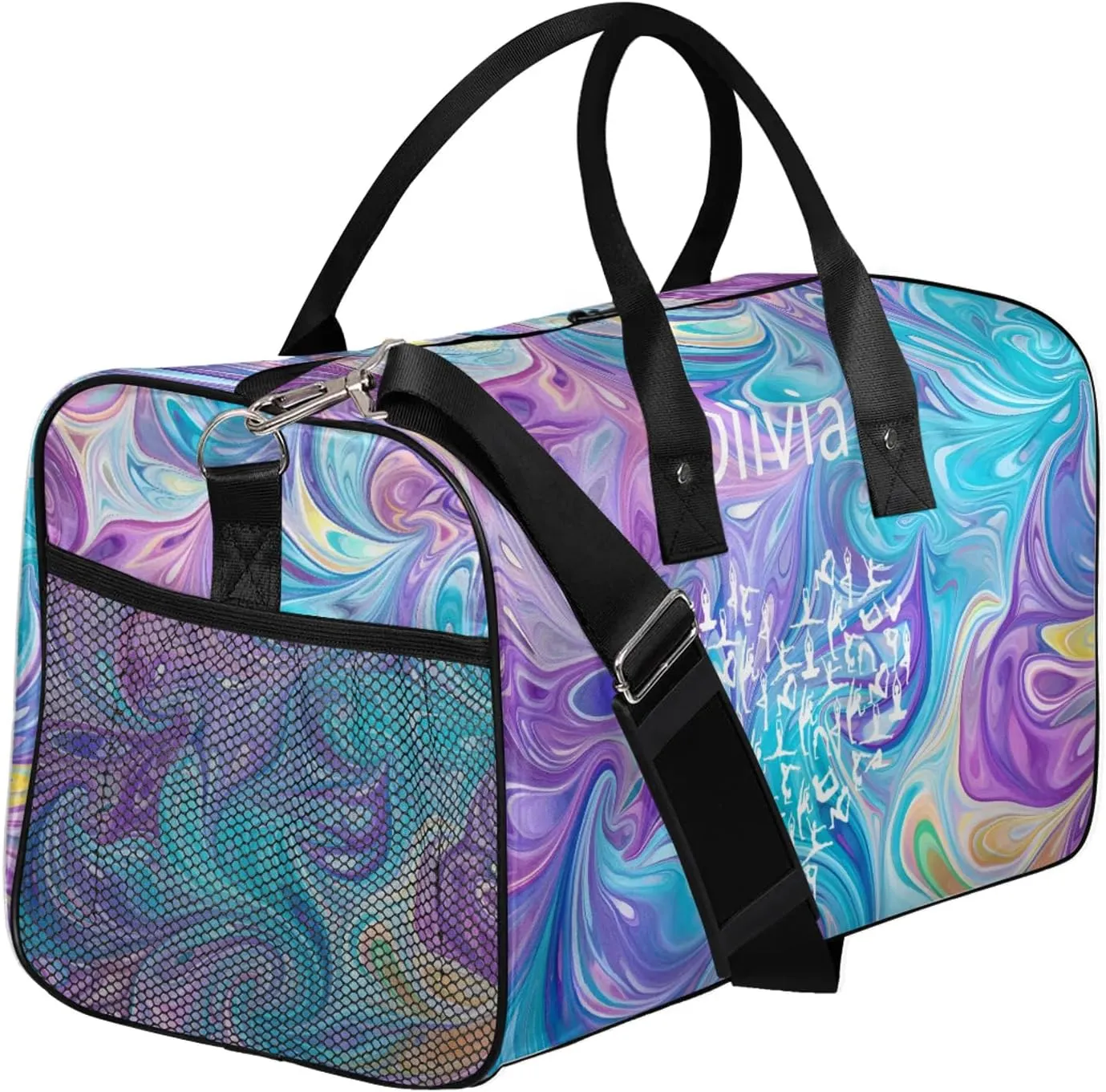 Custom Gymnastics Duffel Bag Personalized Name Dance Ballet Bags Waterproof