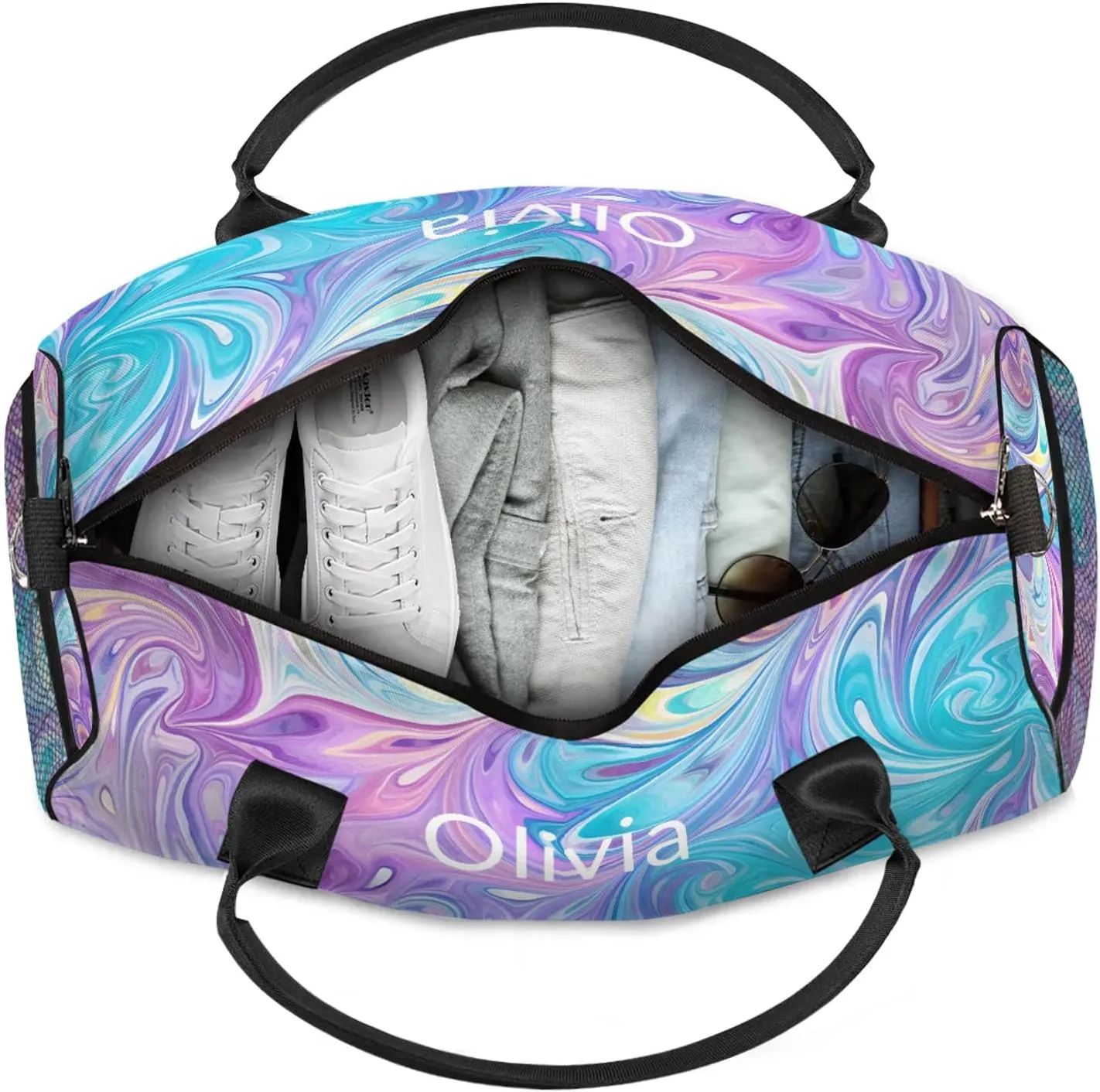 Custom Gymnastics Duffel Bag Personalized Name Dance Ballet Bags Waterproof