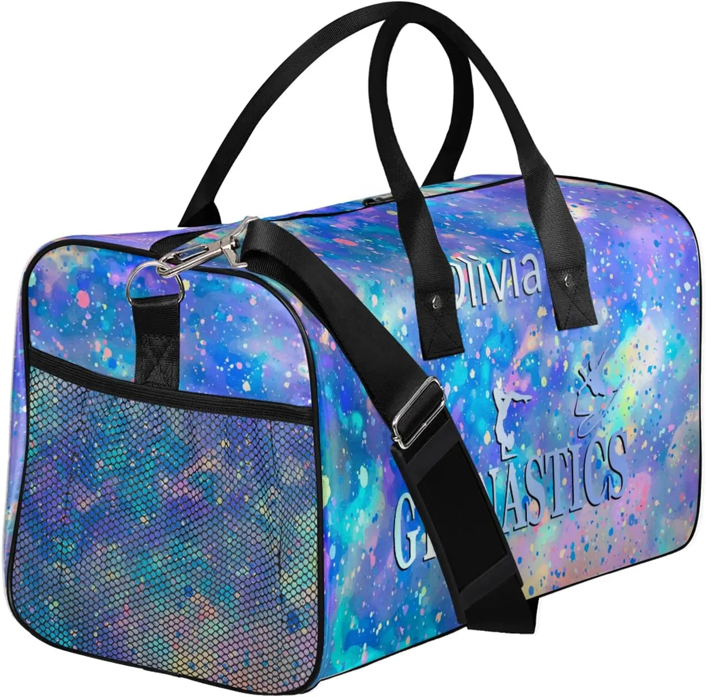 Custom Gymnastics Duffel Bag Personalized Name Dance Ballet Bags Waterproof