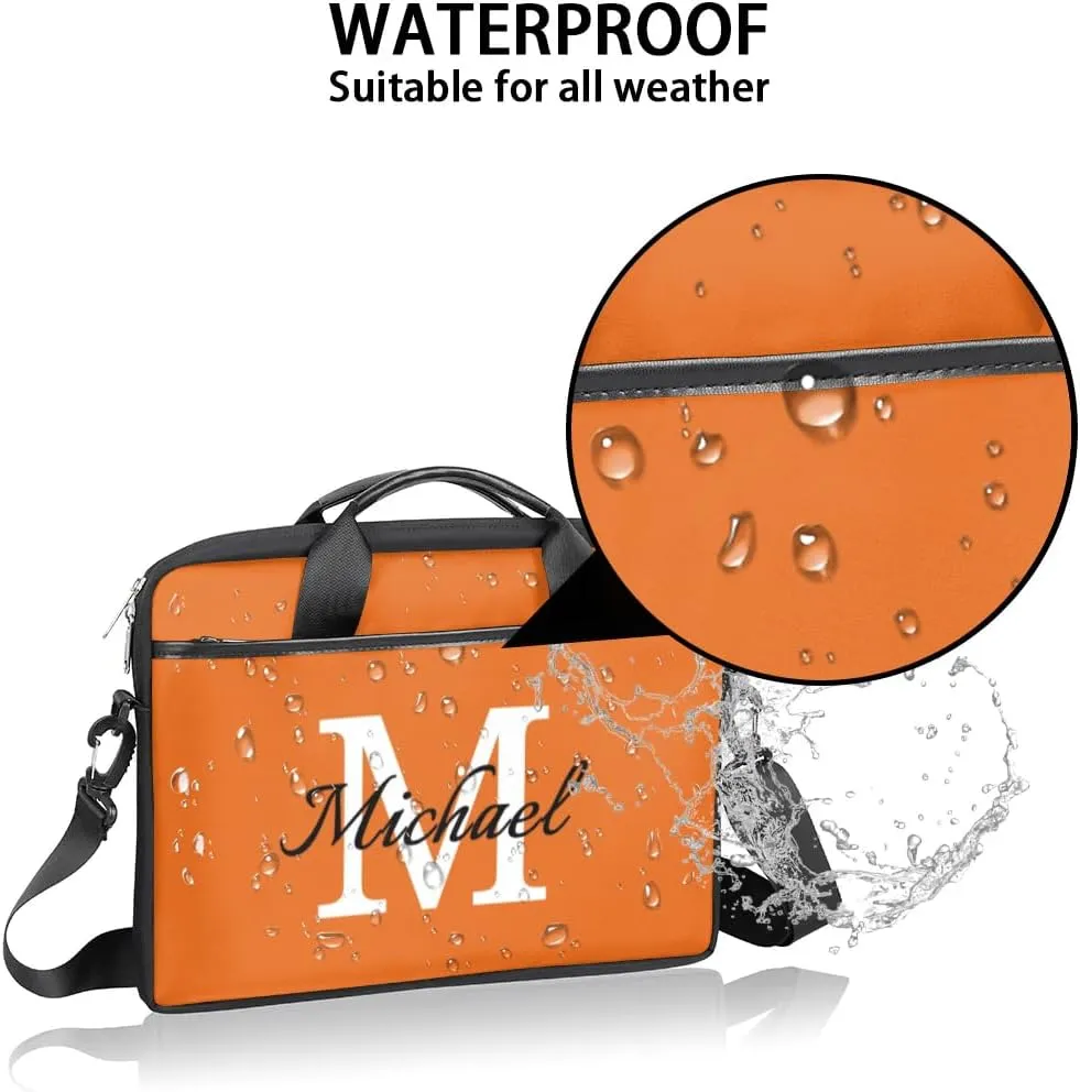 Custom Laptop Bag with Name Personalized Shoulder Bag Lightweight Computer Bag Messenger Bags with Handle