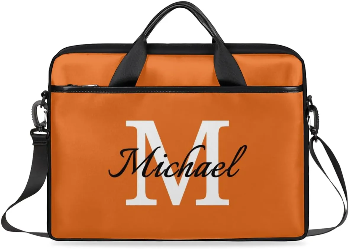 Custom Laptop Bag with Name Personalized Shoulder Bag Lightweight Computer Bag Messenger Bags with Handle