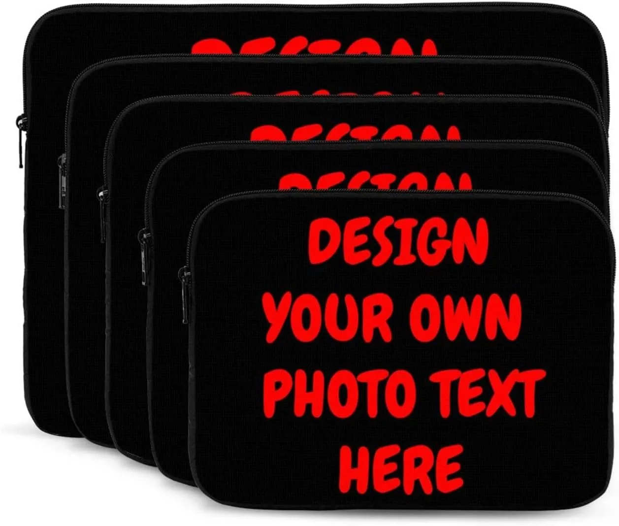 Custom Laptop Sleeve Bag, Personalized Laptop Case Tablet Bag Briefcase with Photo Text, Notebook Protective Carrying Bags 12 inch
