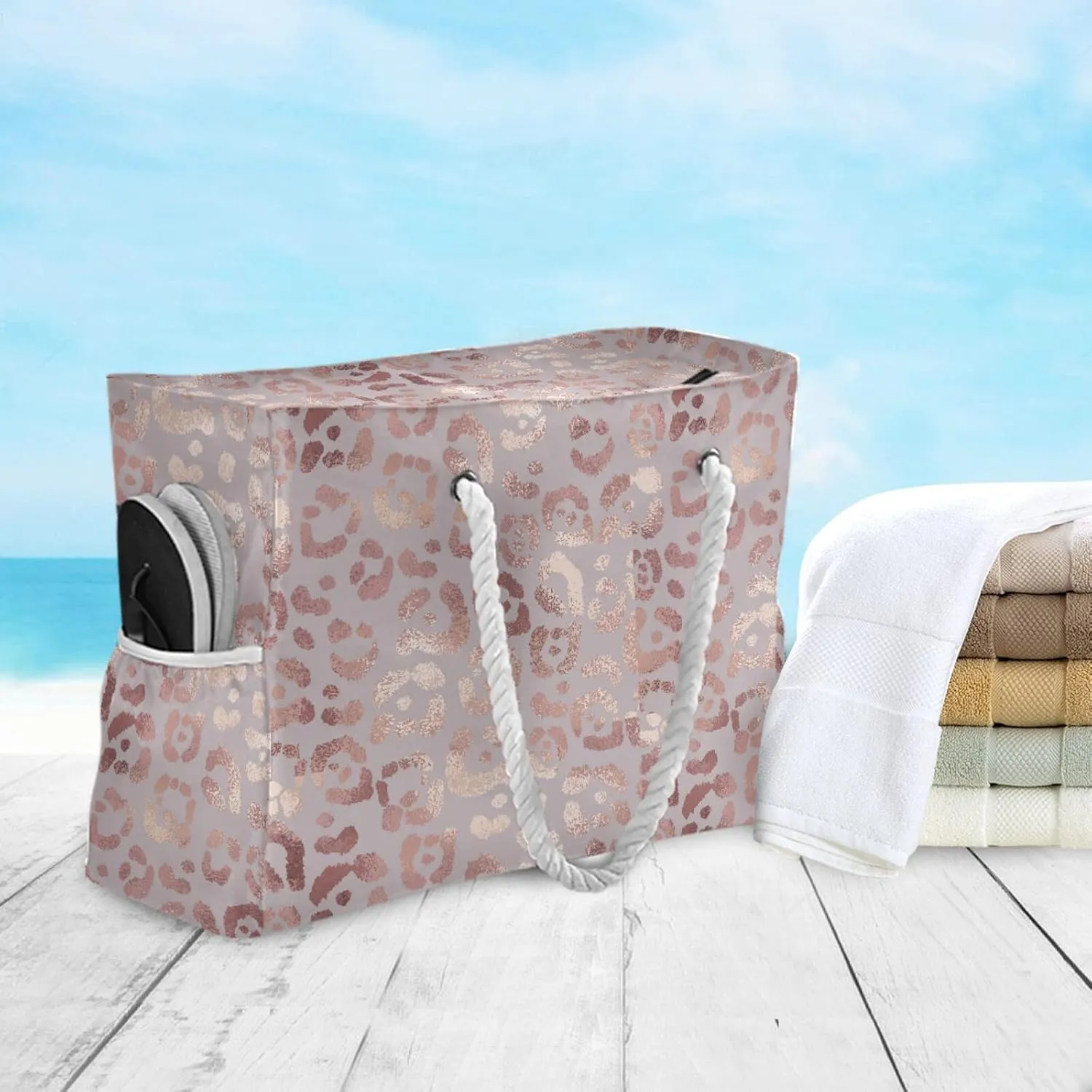 Custom Large Beach Bags Personalized Shoulder Tote Bag for Women Customized Shoulder Bag