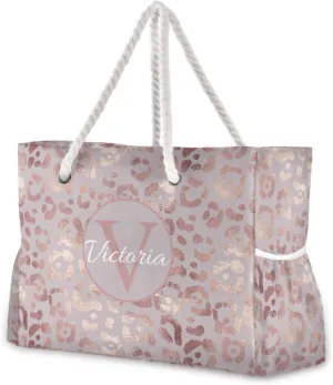 Custom Large Beach Bags Personalized Shoulder Tote Bag for Women Customized Shoulder Bag
