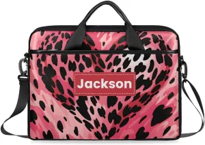 Custom Name Camouflage Laptop Bags for Men Women, Personalized Text Laptop Case Computer Bags for Work, 15 Inch