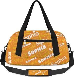 Custom Name Kids Duffel Bags Custom Sport Duffel Bag for Boys Girls, Customized Overnight Bag for Kids