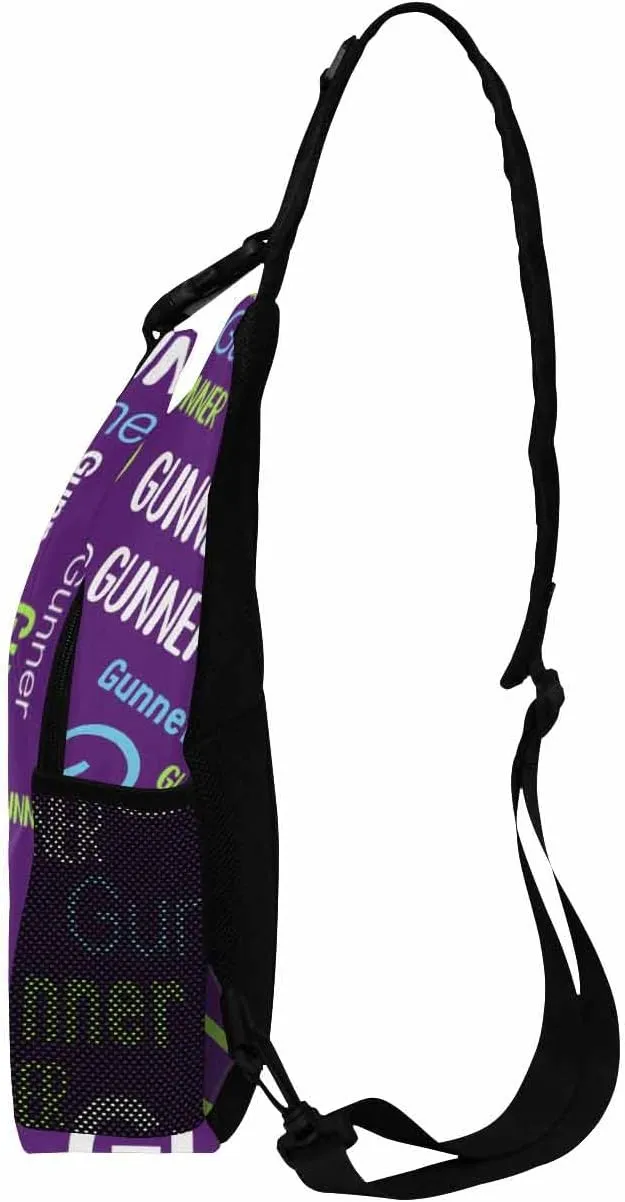 Custom Sling Bag, Personalized Chest Bags Men Women Customized Photo Text Backpack Crossbody Bag Travel Daypack