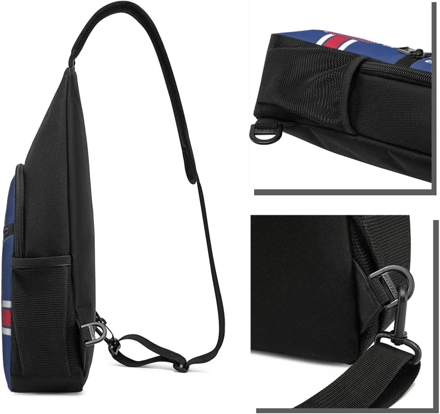 Custom Sling Bag, Personalized Crossbody Bags with Name and Number, Customize Sling Shoulder Backpack