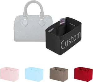 Custom Speedy Bag Organizer Insert, Silky Purse Insert Compatible with LV Speedy Bags, Lightweight Handbag Shaper for Daily Use (Custom Color)