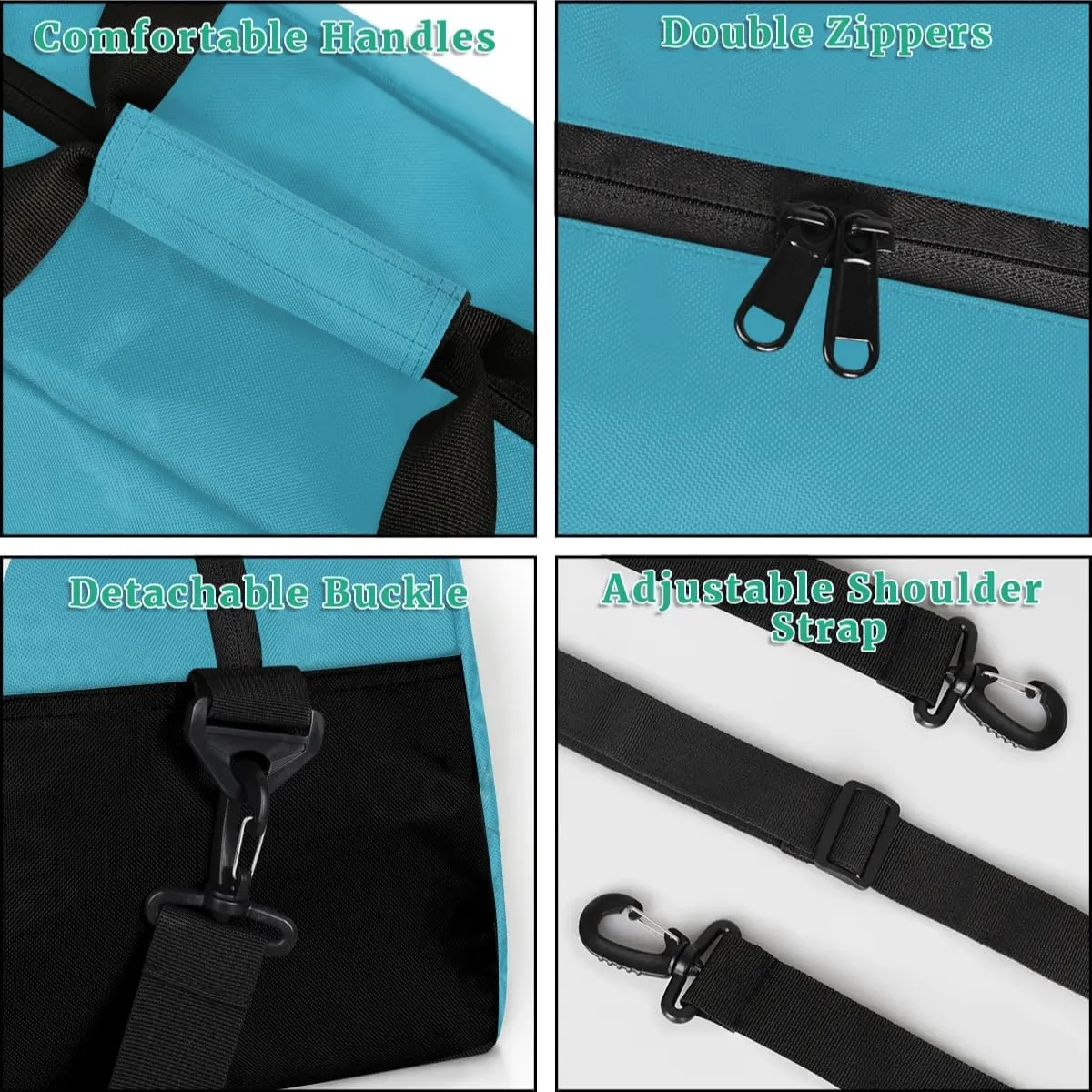 Custom Sport Gym Bags, Personalized Name Overnight Duffel Bags for Boys Girls Dance Weekender Bag Travel Tote Bags, Blue B
