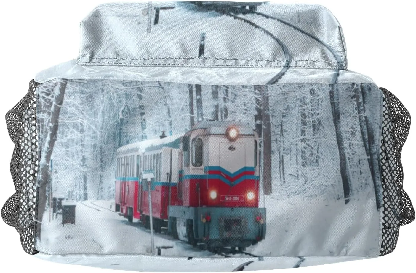 Custom Toddler Kids Bag,Train Railway Snow Forest Personalized Preschool Backpack for Gift Boys Girl Nursery Bags