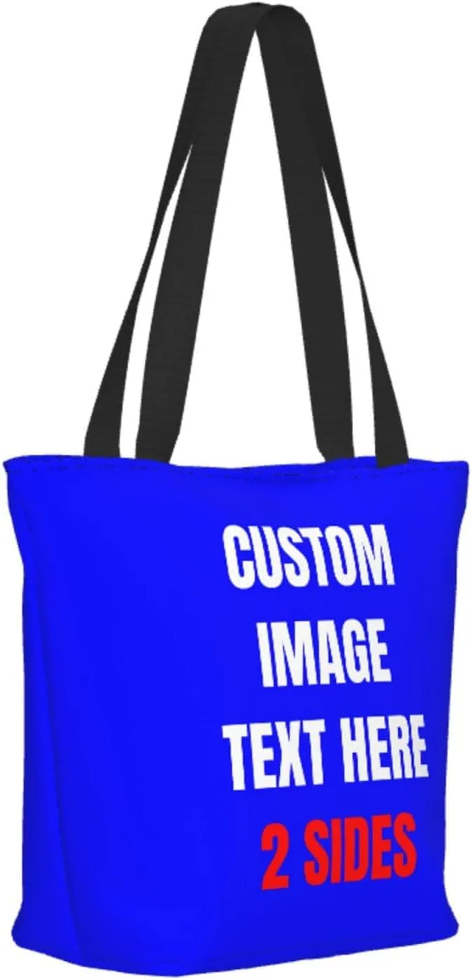 Custom Tote Bag With Logo Photo, Custom Bag, Personalized Shopping Bags Reusable Grocery Bags Bulk For Work Travel Gifts