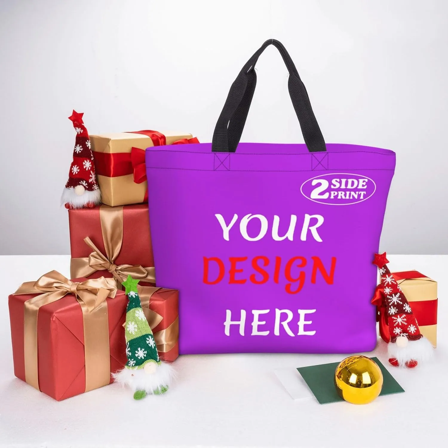 Custom Tote Bags Add Your Design For Business Travel Personalized Shoulder Beach Bag For Women Teachers