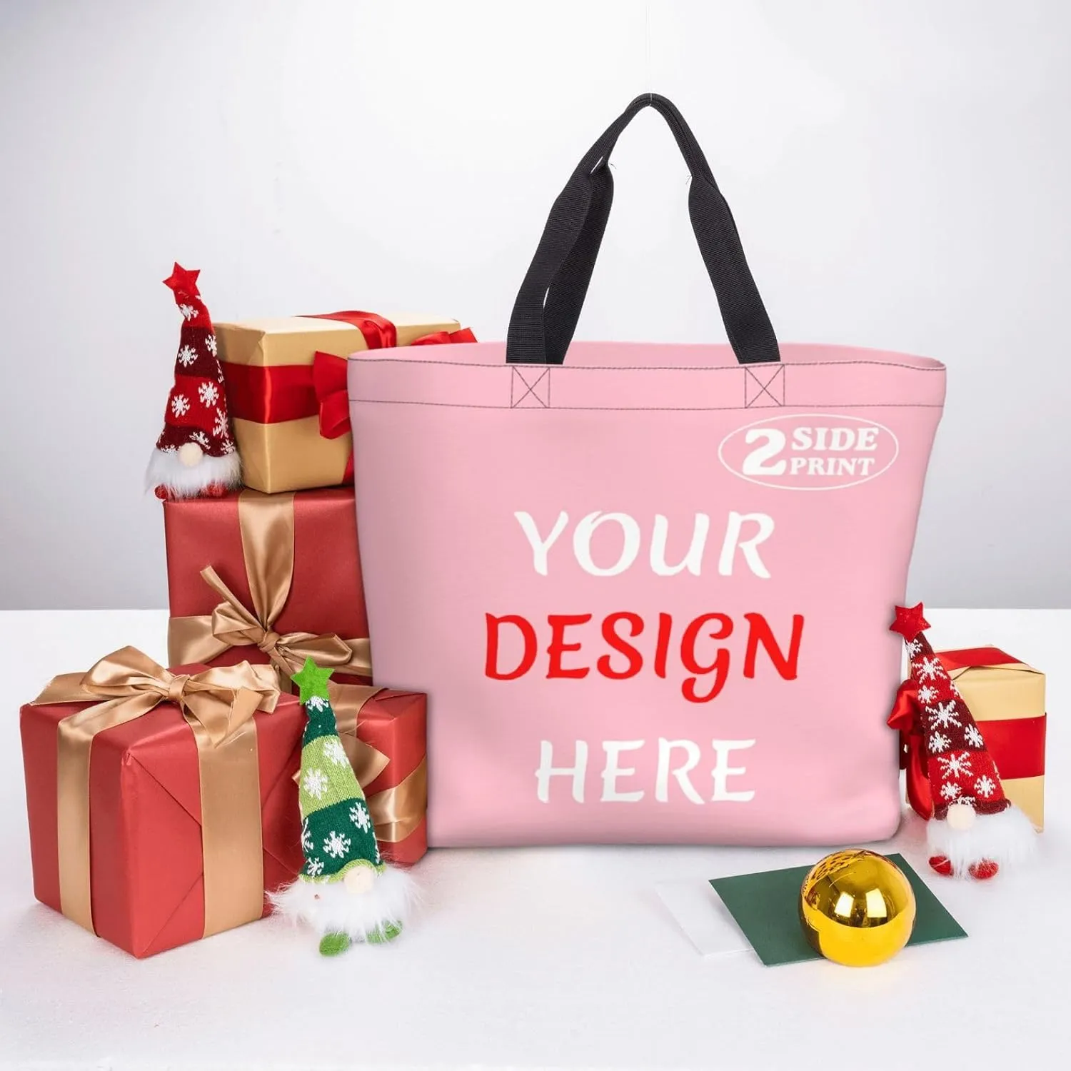 Custom Tote Bags Add Your Design For Business Travel Personalized Shoulder Beach Bag For Women Teachers