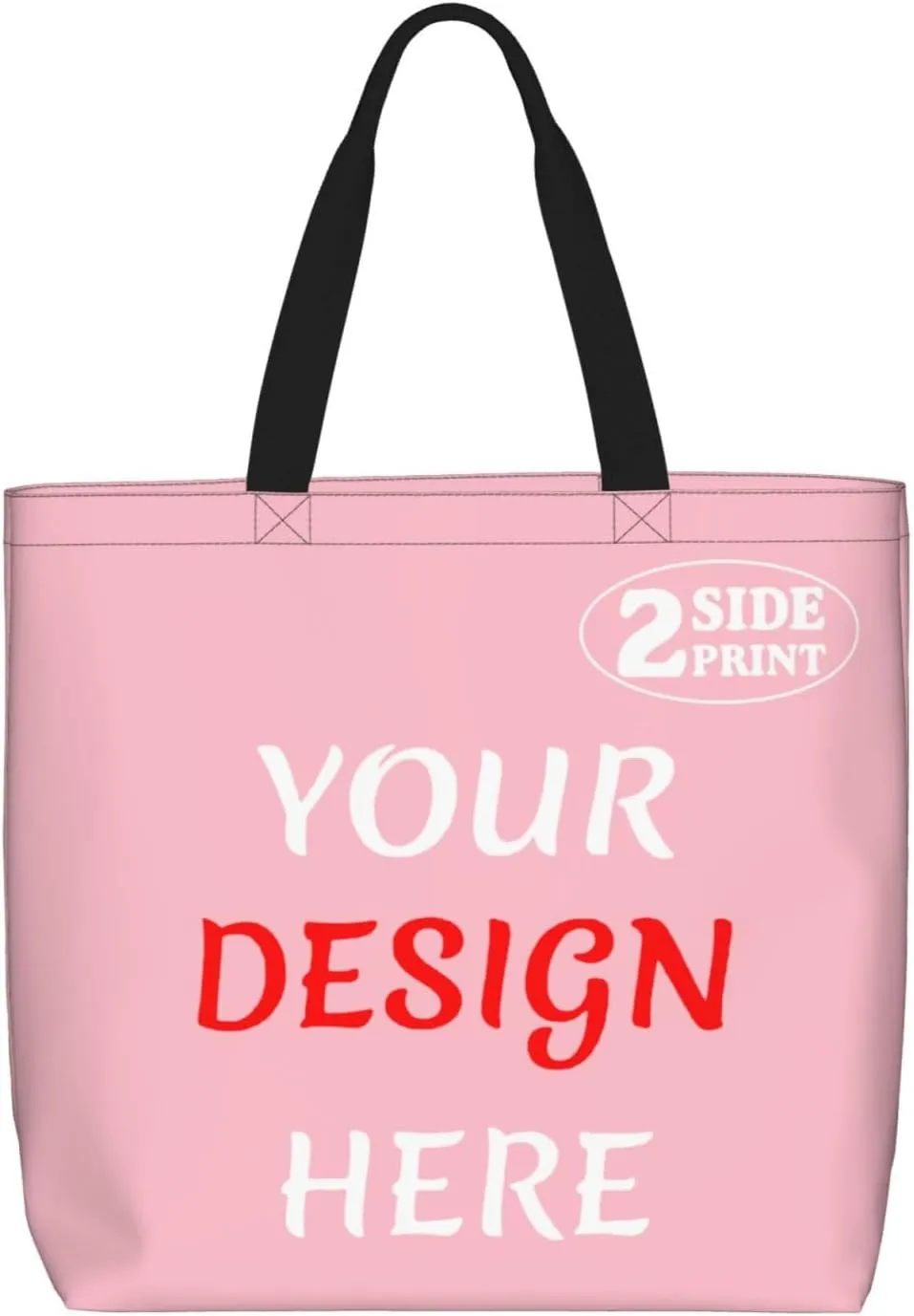 Custom Tote Bags Add Your Design For Business Travel Personalized Shoulder Beach Bag For Women Teachers