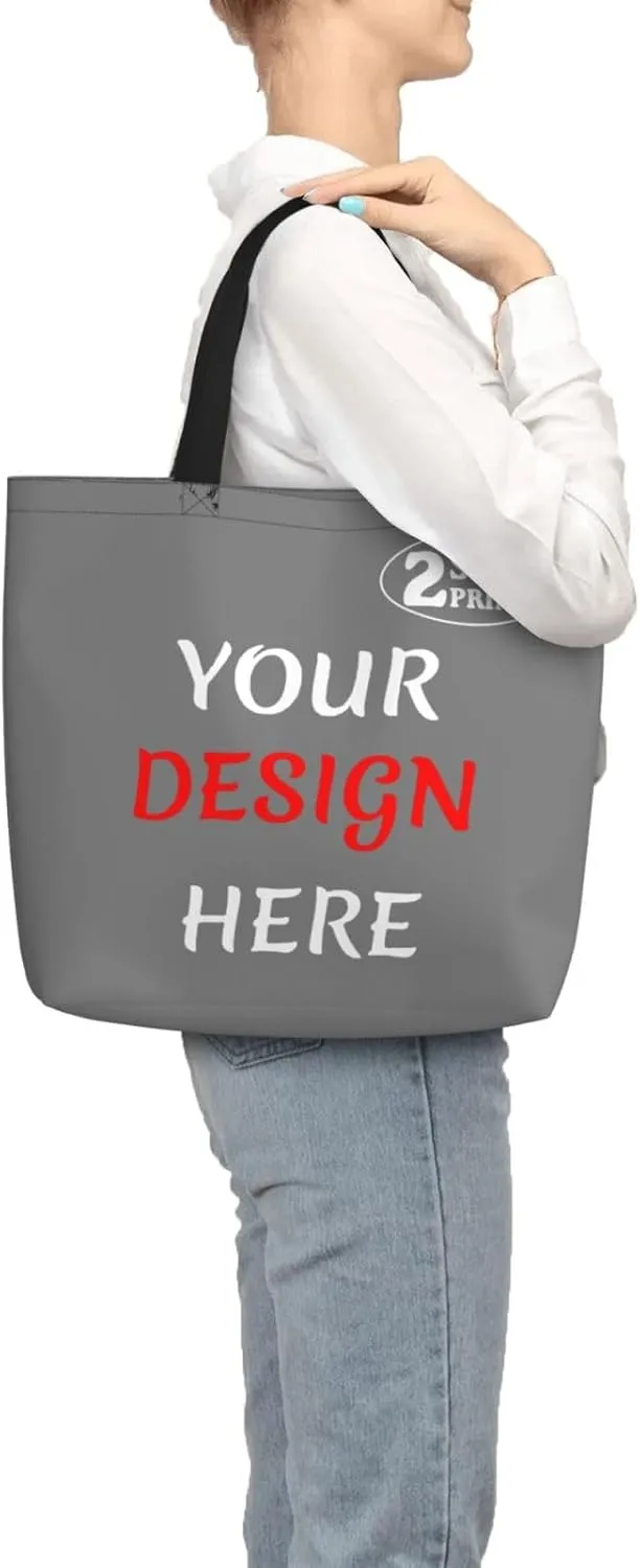 Custom Tote Bags Custom Bag Add Your Design For Business Work Travel Personalized Shoulder Bag