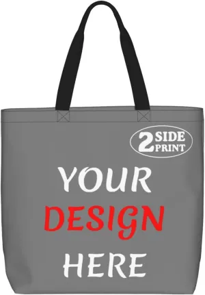 Custom Tote Bags Custom Bag Add Your Design For Business Work Travel Personalized Shoulder Bag