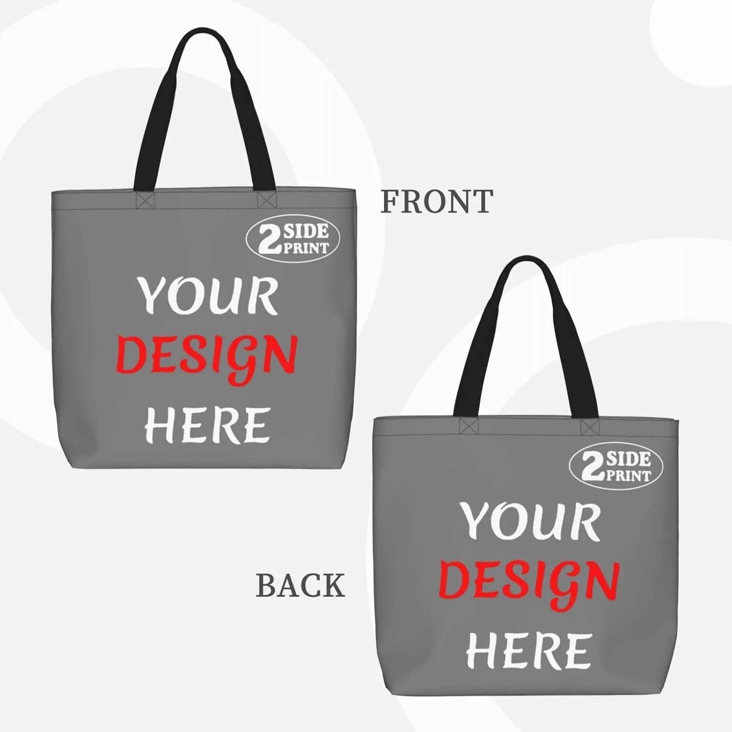 Custom Tote Bags Custom Bag Add Your Design For Business Work Travel Personalized Shoulder Bag