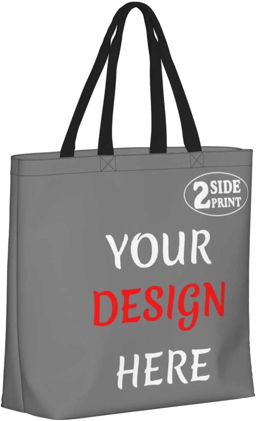 Custom Tote Bags Custom Bag Add Your Design For Business Work Travel Personalized Shoulder Bag