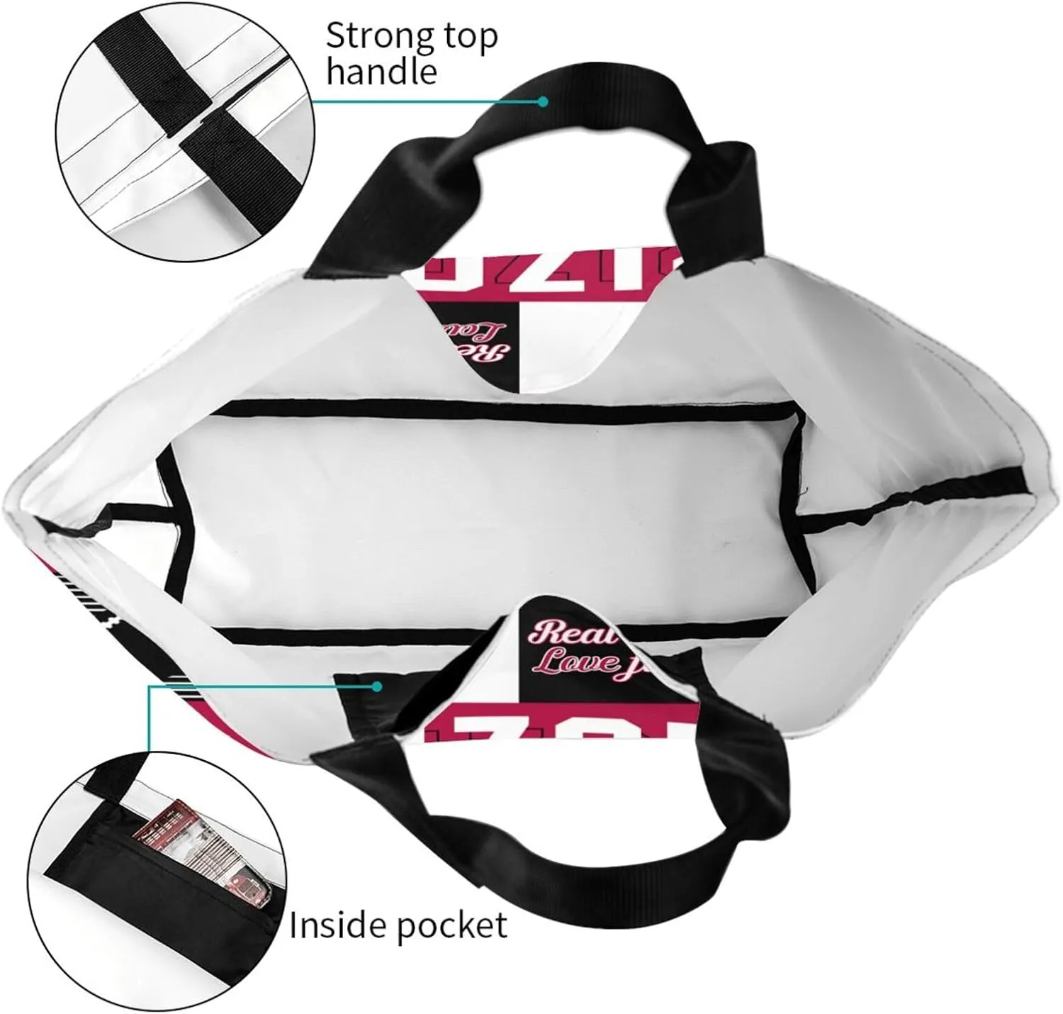 Custom Tote Bags Custom Football Bag Personalized Add Your Name and Number Shoulder Bag Beach Bag For Women Fans Gift