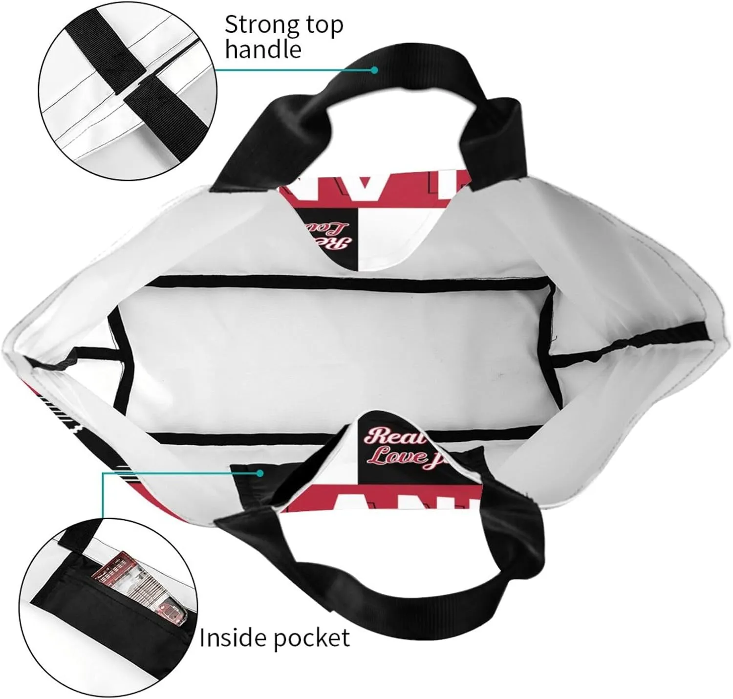 Custom Tote Bags Custom Football Bag Personalized Add Your Name and Number Shoulder Bag Beach Bag For Women Fans Gift