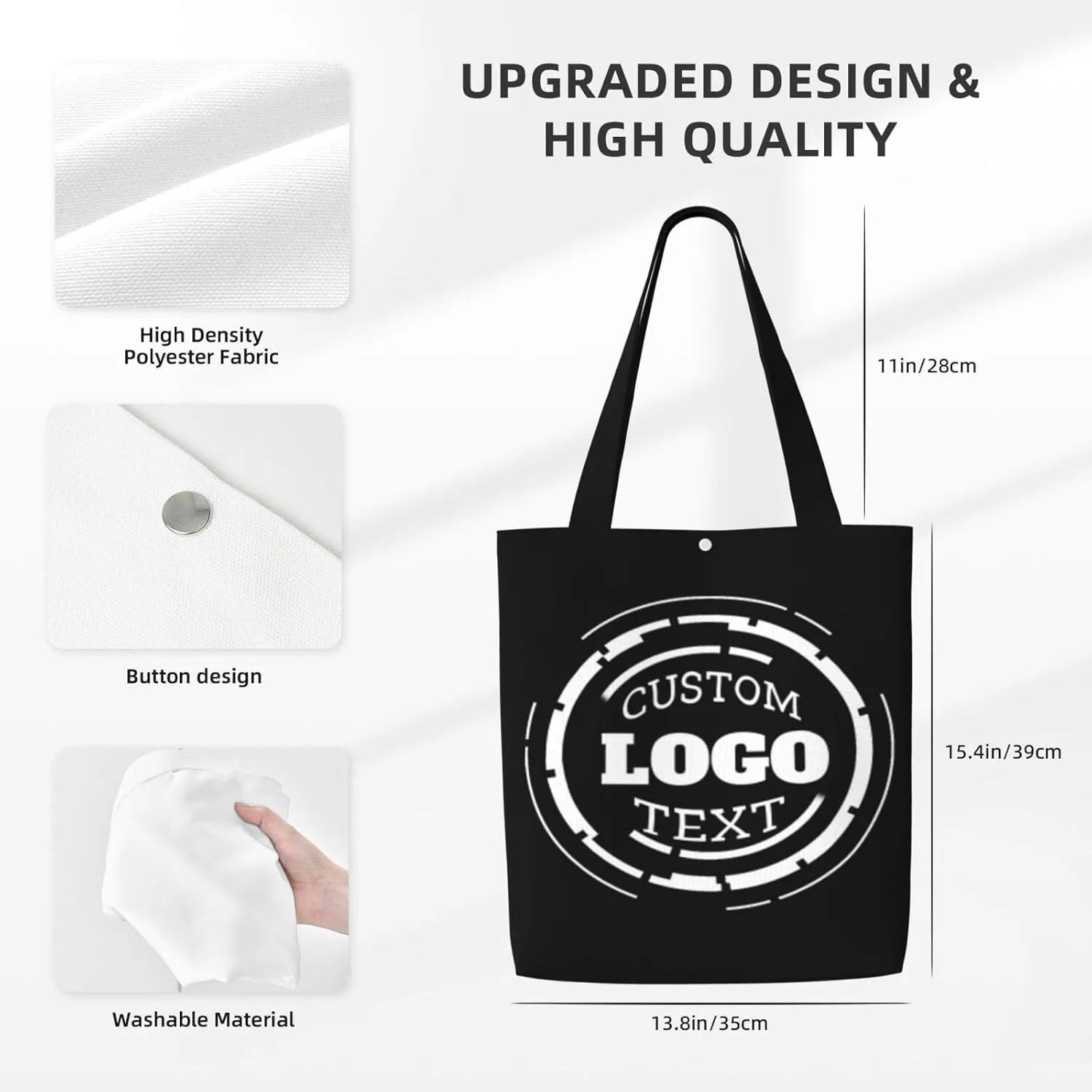 Custom Tote Bags For Women Customized Canvas Gift Bags With Logo Personalized Wedding Canvas Bag Music Tote Bag ﻿