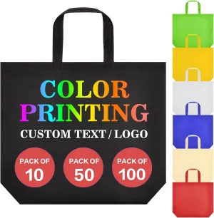 Custom Tote Bags, Personalized Text, Images, Logos, Reusable Shopping Bags, Environmentally Friendly and Pollution-free