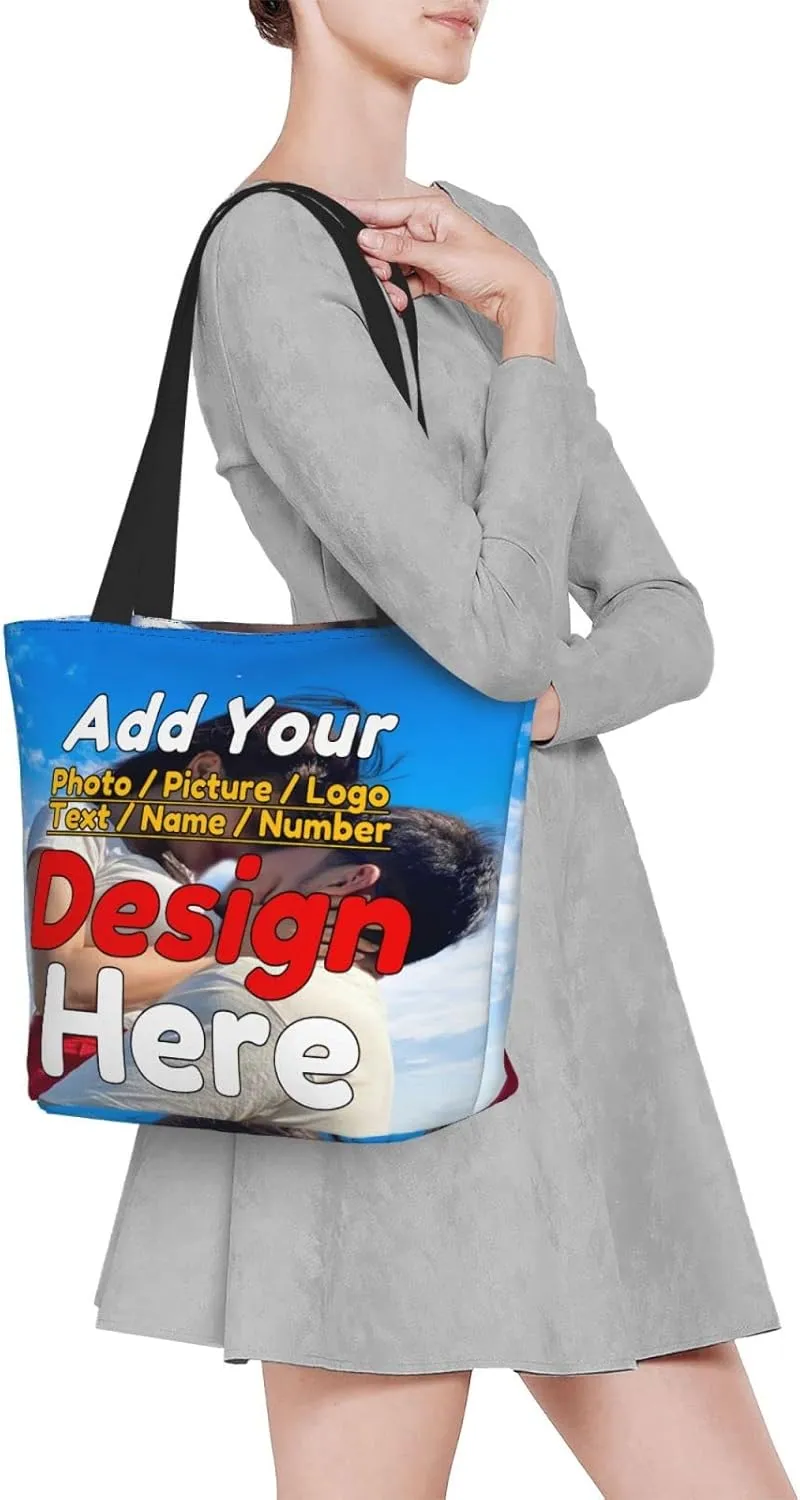 Custom Women's Tote Bag - Personalized Shoulder Handbag Gift