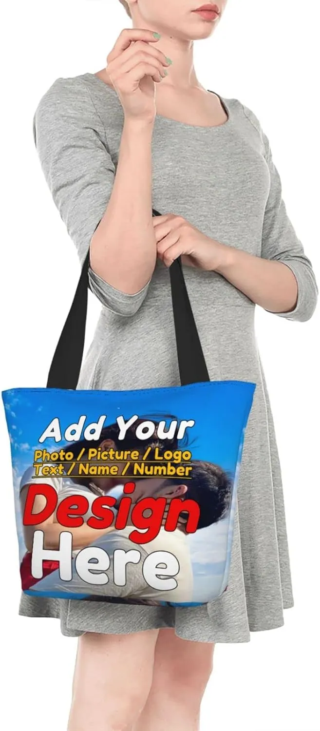 Custom Women's Tote Bag - Personalized Shoulder Handbag Gift