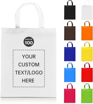 Customizable Tote Bags-100 Ideal for Sales,Business Activities,shopping,Parties,store,advertisement