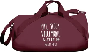 CustomizedGirl Personalized Duffel Bag - Polyester Duffel Bag, Gym Bag with Detachable & Adjustable Shoulder Strap, Volleyball Bag with Custom Name & Size Zipper Compartment, Duffle Bags for Men