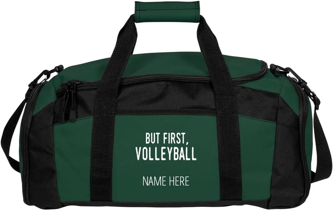 CustomizedGirl Personalized Duffel Bag - Polyester Duffel Bag, Gym Bag with Detachable & Adjustable Shoulder Strap, Volleyball Bag with Custom Name & Size Zipper Compartment, Duffle Bags for Men